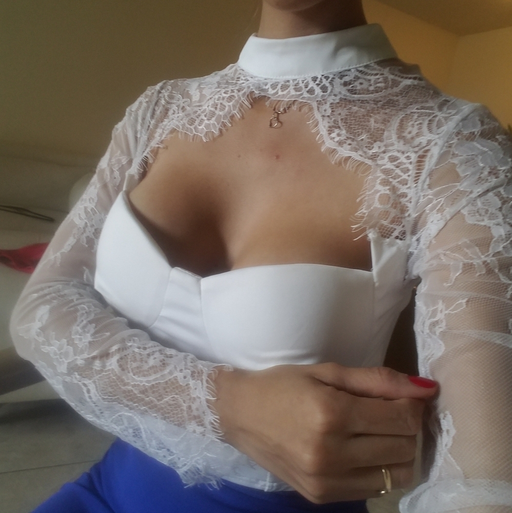 White Crop top